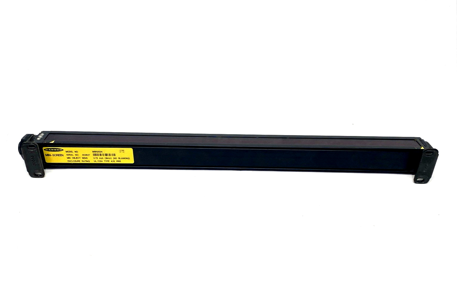 MSR2024 | Banner MINI-SCREEN Light Curtain Receiver 20" 5-Pin Male QD 37453 - Used - Maverick Industrial Sales