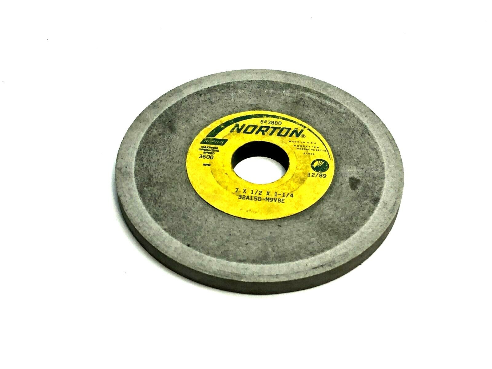 Norton 32A150-M9VBE Grinding Wheels 1-1/4" Bore 3600 RPM LOT OF 3 - Maverick Industrial Sales