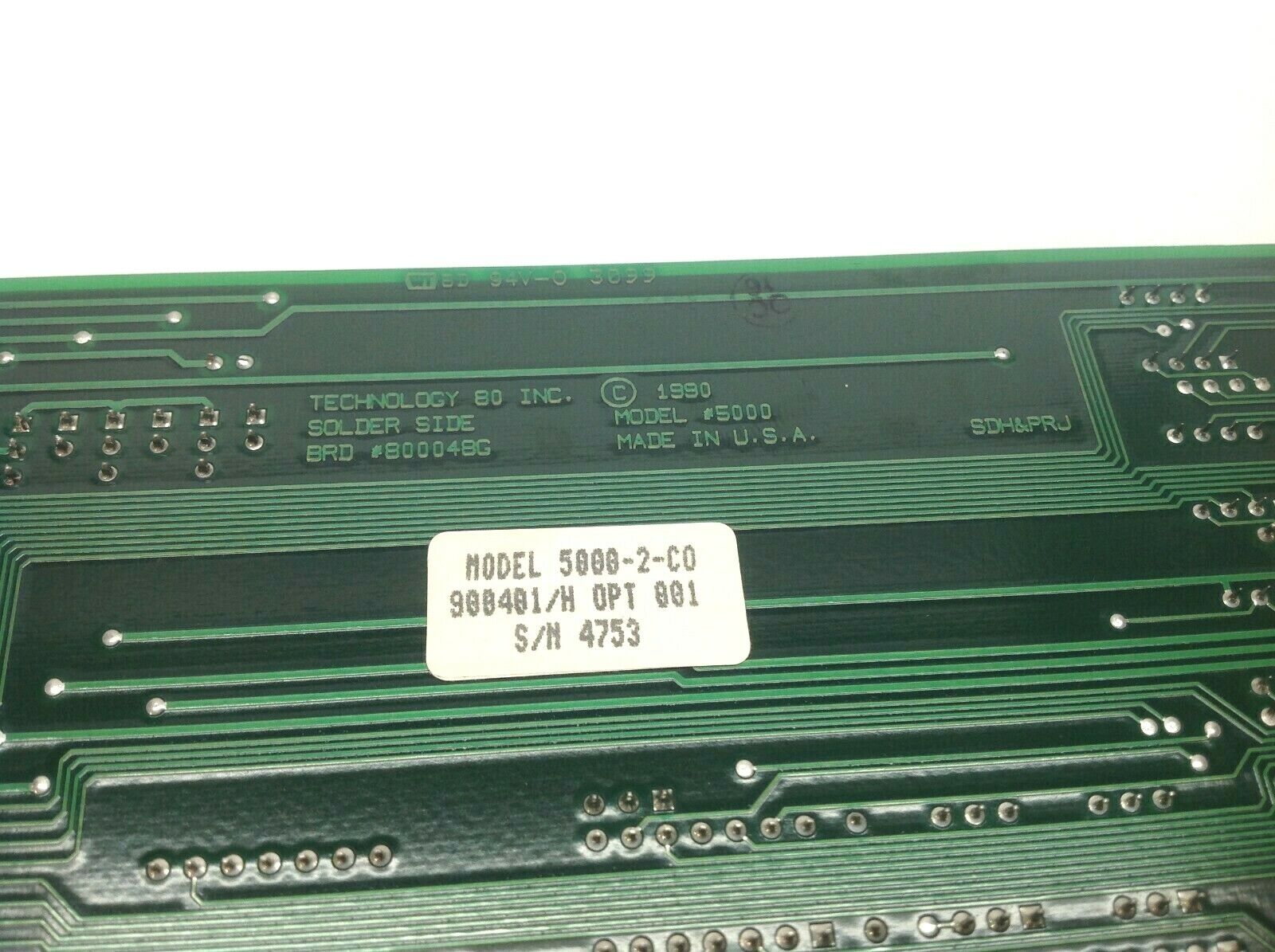 Technology 80 INC BRD #800048 G Model #5000 5000-2-C0 90B401/H OPT 001 - Used - Maverick Industrial Sales