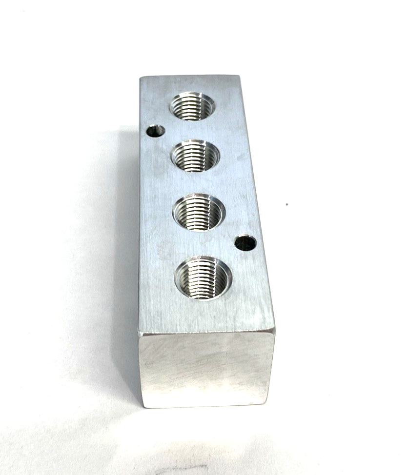 None | 270-Degree Aluminum Block Manifold 4-Station - New Other - Maverick Industrial Sales