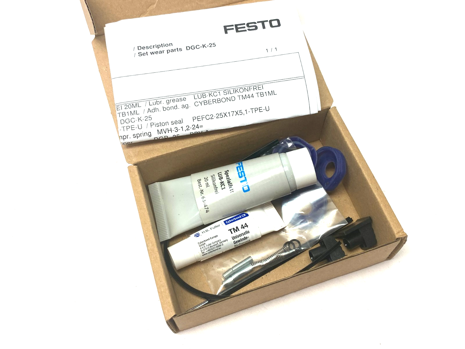 Festo DGC-K-25 Set of Wearing Parts for Linear Drive 8002118 - Maverick Industrial Sales