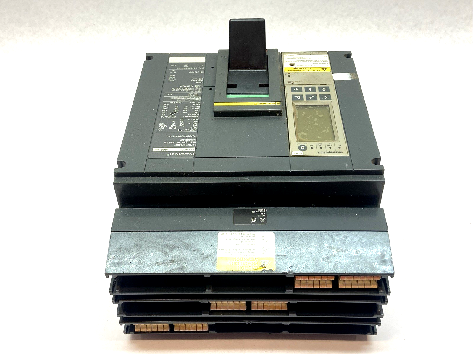 PJA36040CU64AE1 | Square D PowerPact Circuit Breaker 400A 3P 600V Micrologic 6.0P - Used - Maverick Industrial Sales