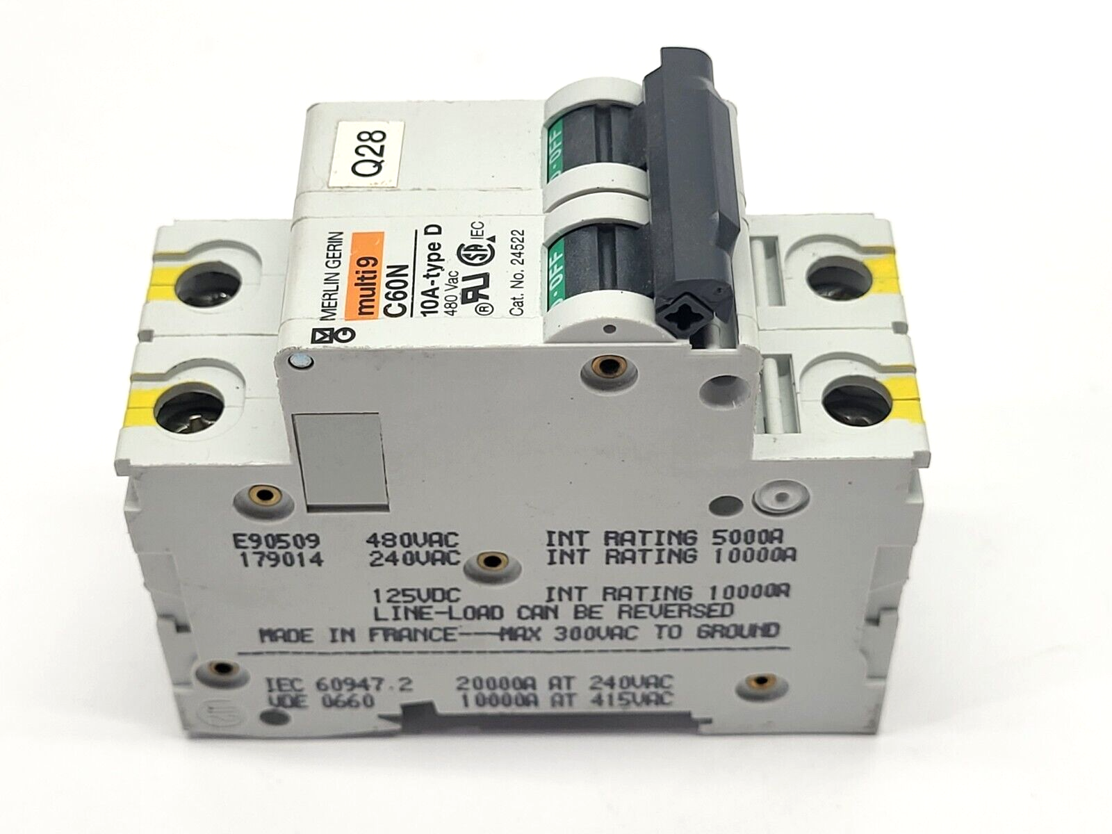 Merlin Gerin C60N Circuit Breaker Multi9 10A-Type D 24522 - Maverick Industrial Sales