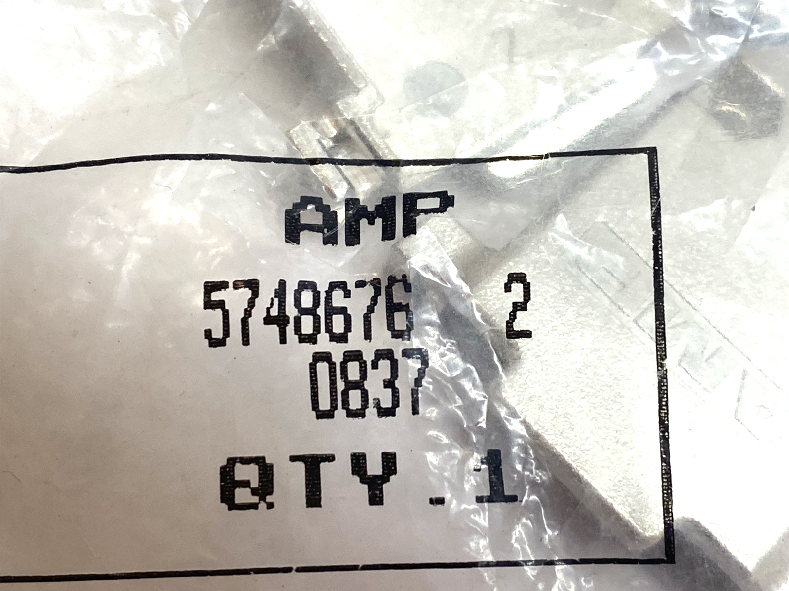 5748676-2 | AMP D-Sub Backshell Size 2 Shielded 180° 15 Pos Cable Clamp - New - Maverick Industrial Sales