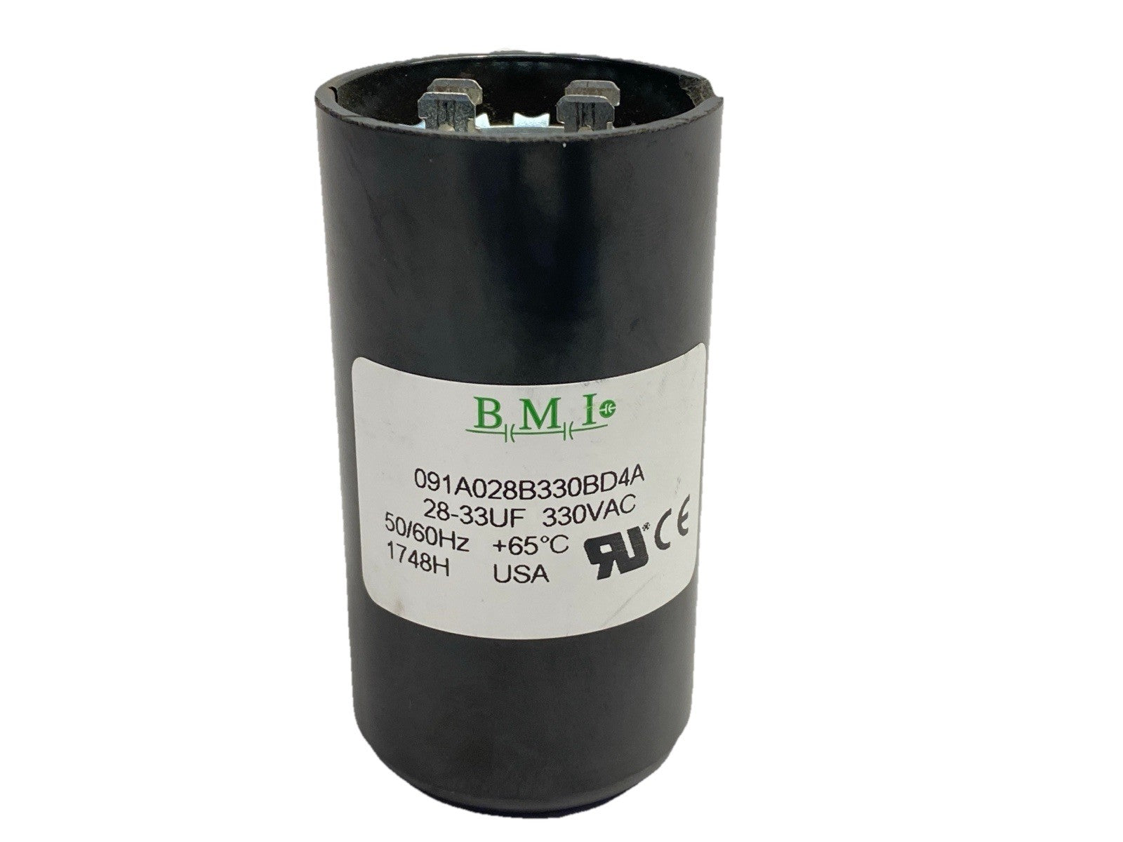 091A028B330BD4A | BMI Capacitor 28-34UF 330VAC - Used - Maverick Industrial Sales