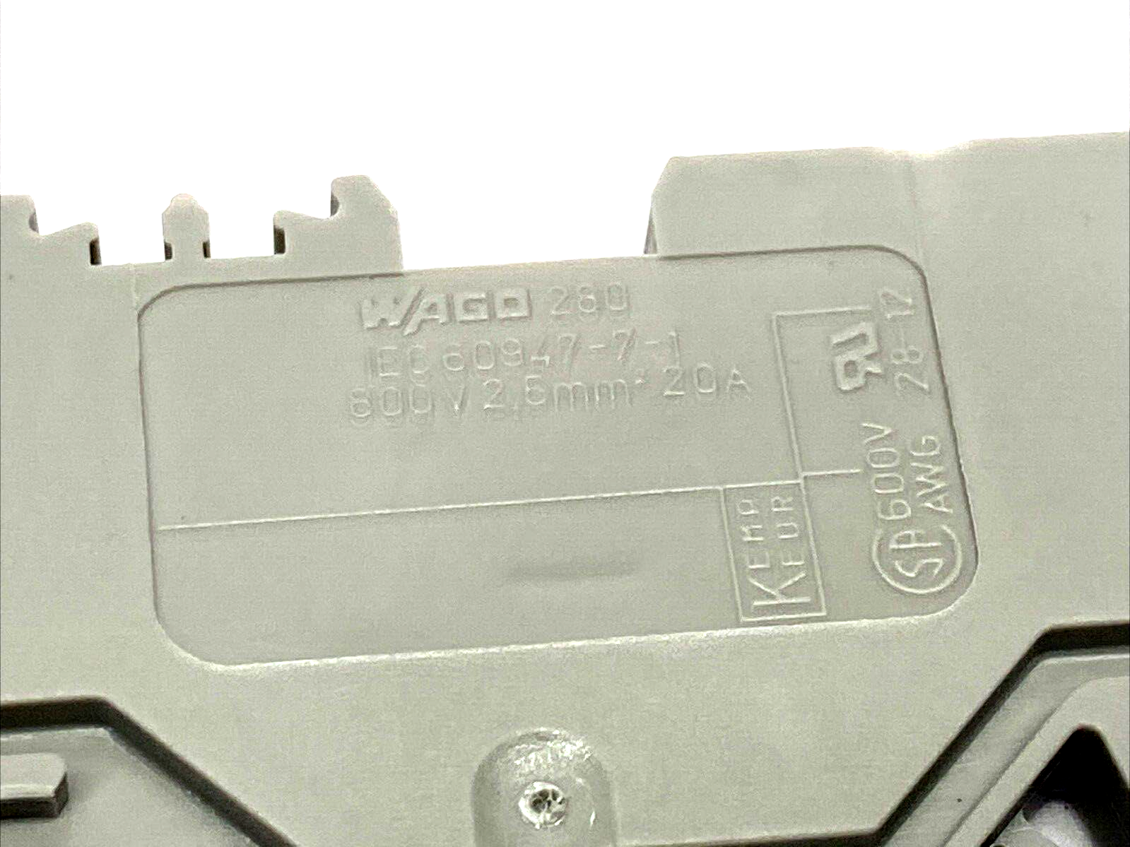 Wago 280-633 4-Conductor Terminal Block 2.5 mm², Cage Clamp, Gray, LOT OF 10 - Maverick Industrial Sales