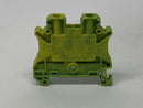 Siemens 8WH1000-0CF07 PE/PEN Terminal Block Green-Yellow LOT OF 25 - Maverick Industrial Sales