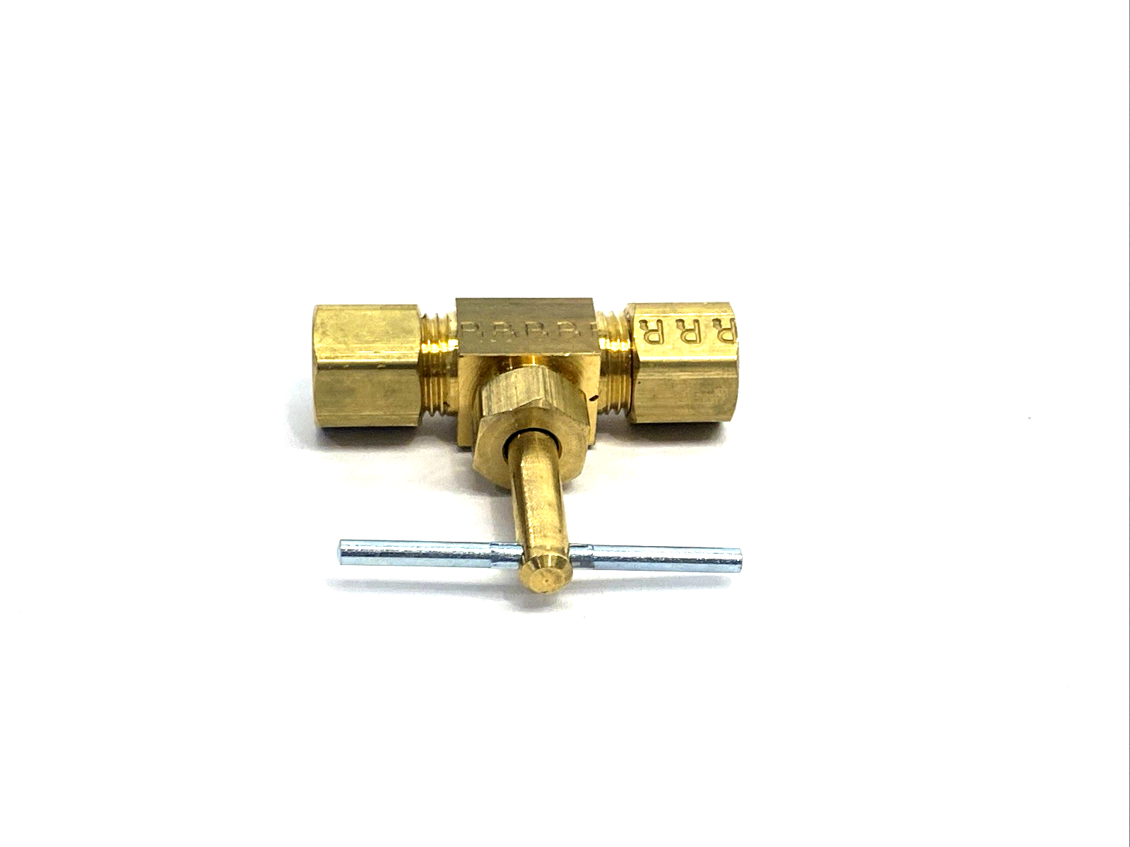 NV105C-4 | Parker Brass Needle Valve, 1/4" Tube O.D. Compression X 2-PK - New – Open box - Maverick Industrial Sales