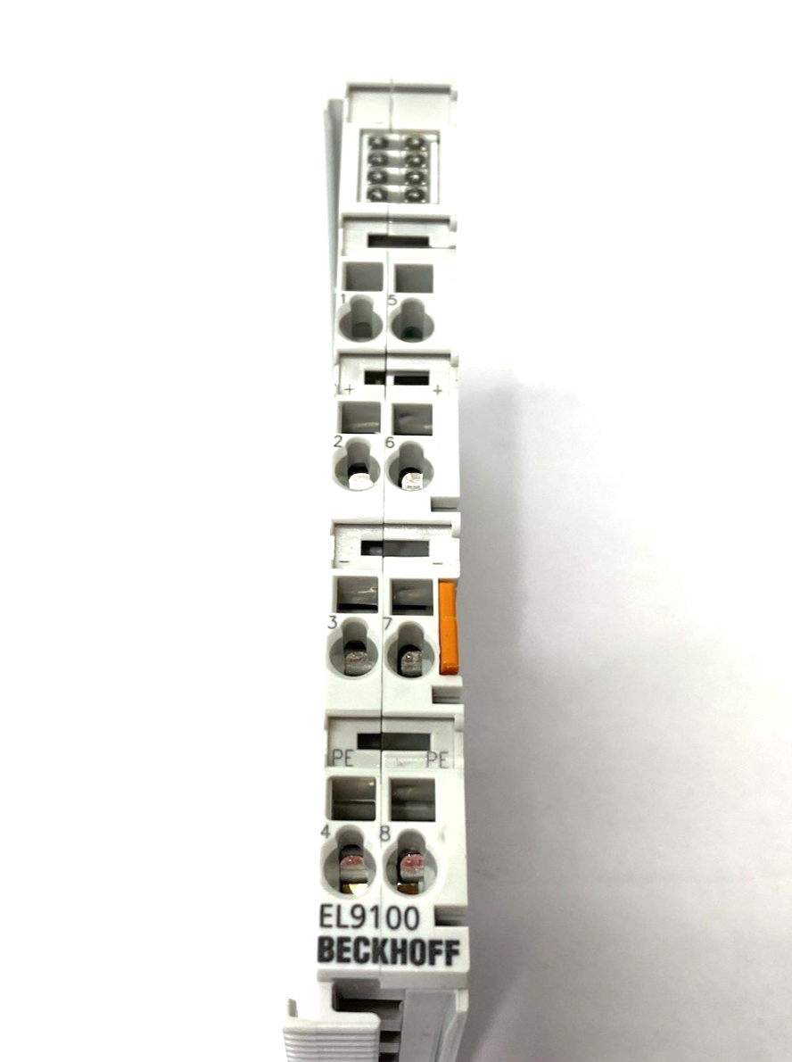 Beckhoff EL9100 Potential Supply/Voltage Supply Terminal Module, 24VDC, 10A - Maverick Industrial Sales