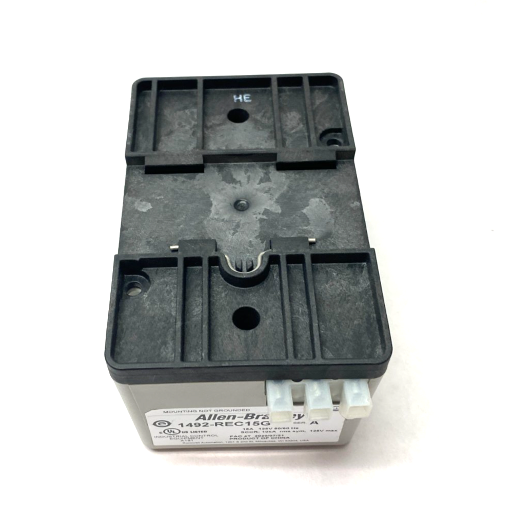 Allen Bradley 1492-REC15G Ser. A Duplex Receptacle 15A DIN Mount - Maverick Industrial Sales