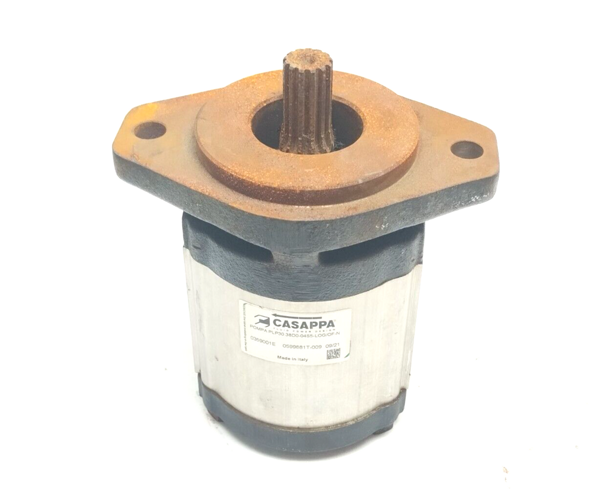 PLP30.38D0-04S5-LOG/OF-N, POMPA PLP30.38D0-04S5-LOG/OF-N | Casappa PLP30.38D0-04S5-LOG/OF-N Hydraulic Pump, 7/8" 13 Tooth Shaft - Used - Maverick Industrial Sales