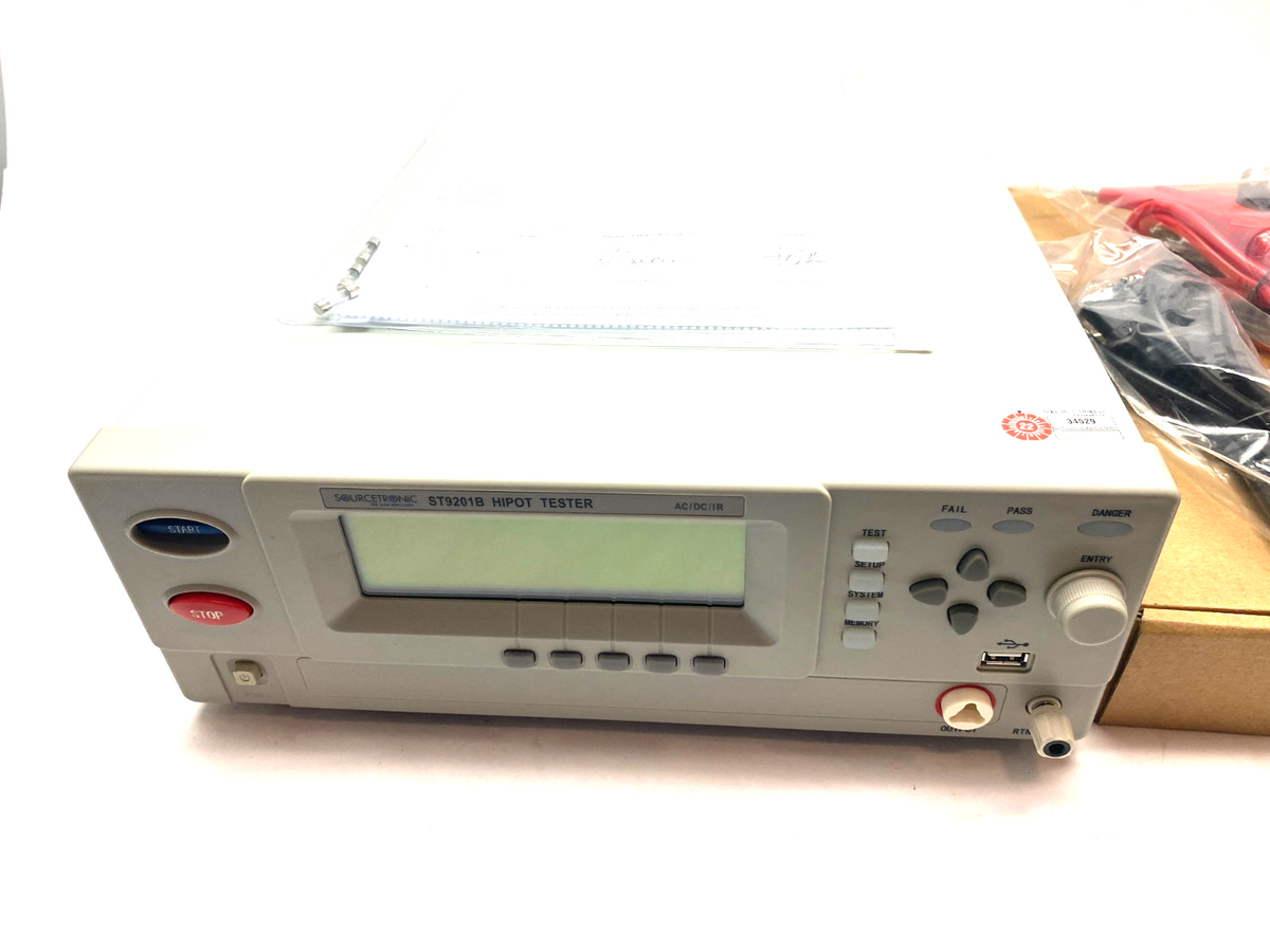 ST9201B | Sourcetronic High Voltage Tester 5000VAC/6000VDC - New – Open box - Maverick Industrial Sales