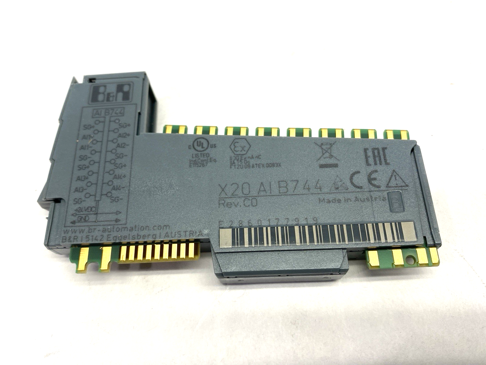 X20AIA744 | B&R Automation Rev. C0 2-Full Bridge Strain Gauge Analog Input Module - New – Open box - Maverick Industrial Sales