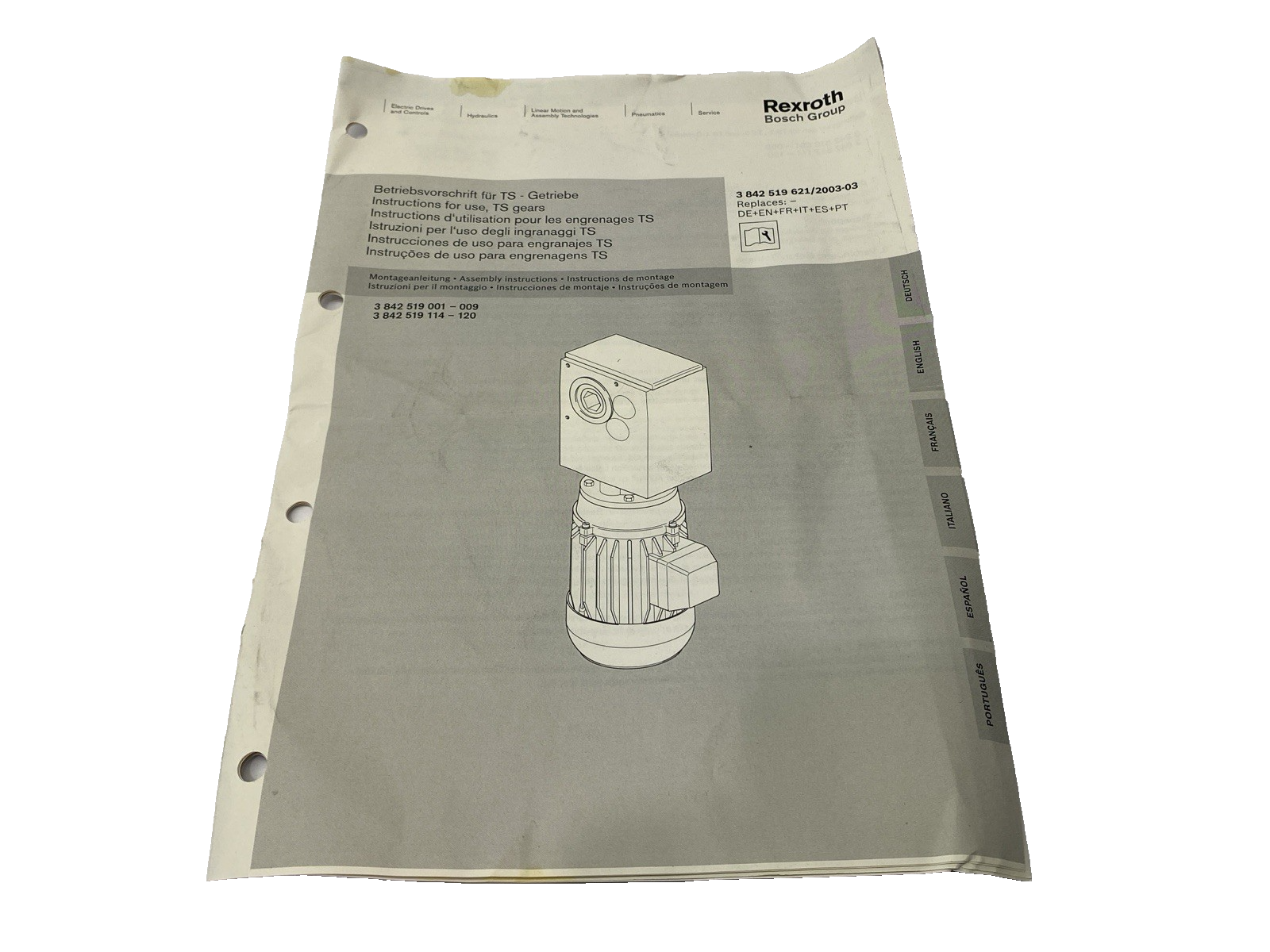 Rexroth 3842519005 Gearbox I=34.44 KPL - Maverick Industrial Sales