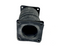 Hoffman F44WFF Flexible Wireway Fitting, 4" x 4" Feed-Through, Textured Rubber - Maverick Industrial Sales