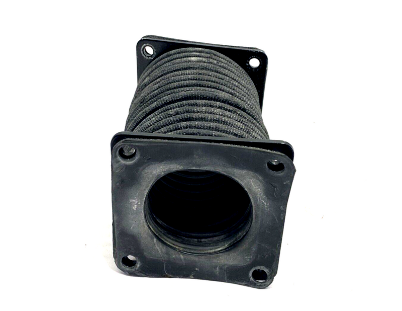 Hoffman F44WFF Flexible Wireway Fitting, 4" x 4" Feed-Through, Textured Rubber - Maverick Industrial Sales