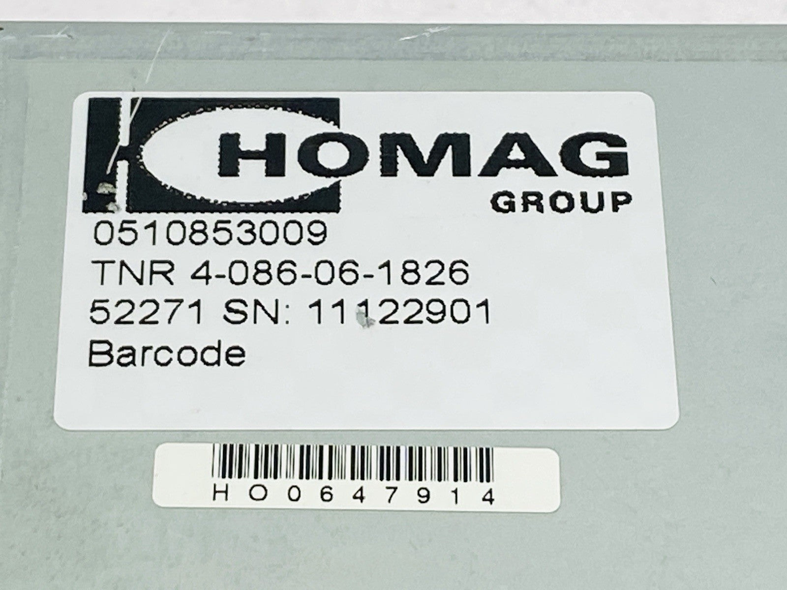Homag Group TNR 4-086-06-1826 Display Monitor 0510853009 - Maverick Industrial Sales
