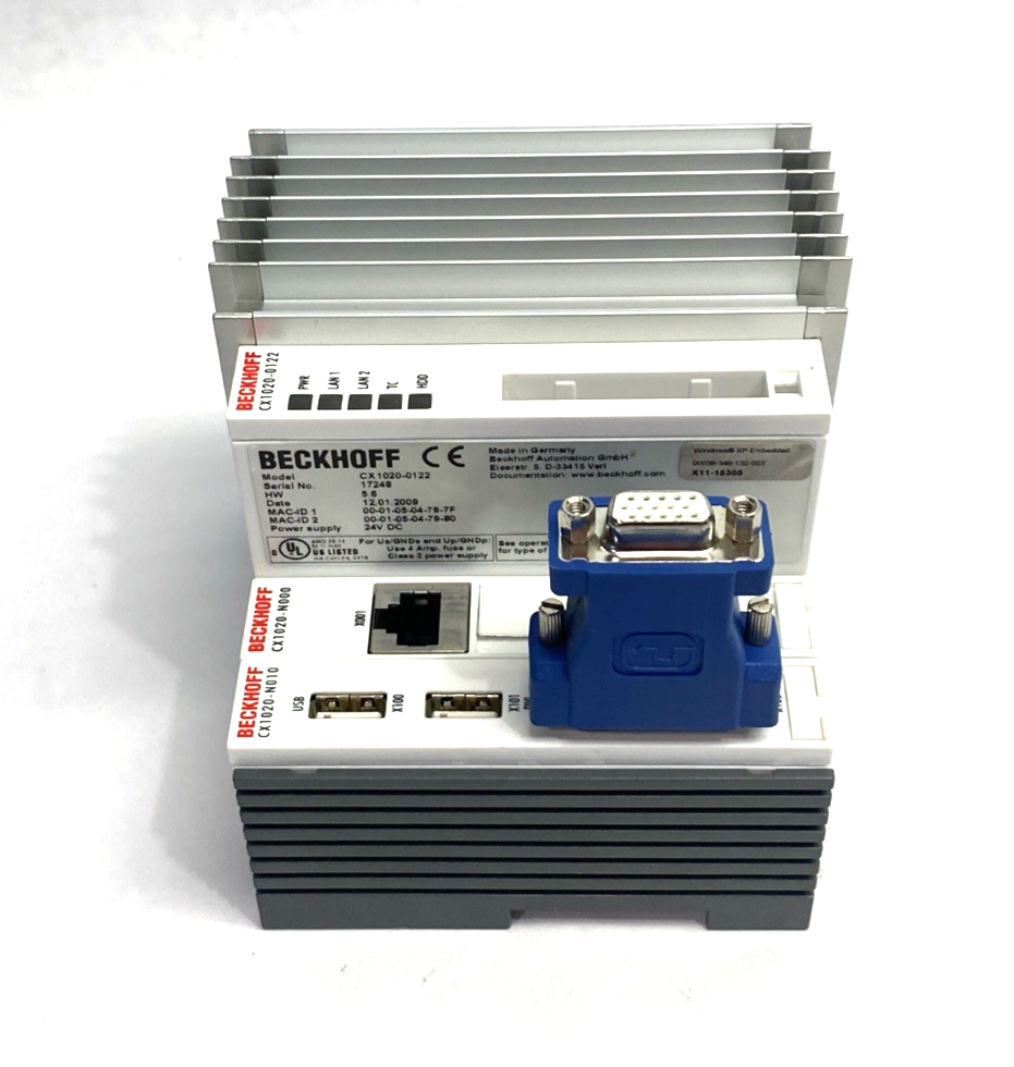 Beckhoff CX1020-0122 Basic CPU Module, Single Core, 1 GHz Intel® CPU - Maverick Industrial Sales