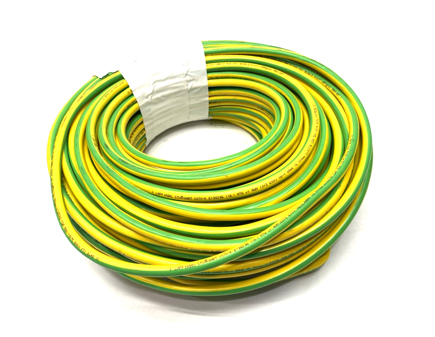 Lapp Kabel LL53776 Single Conductor Ground Cable 6AWG X07V-K AWM 1015 60 METERS - Maverick Industrial Sales