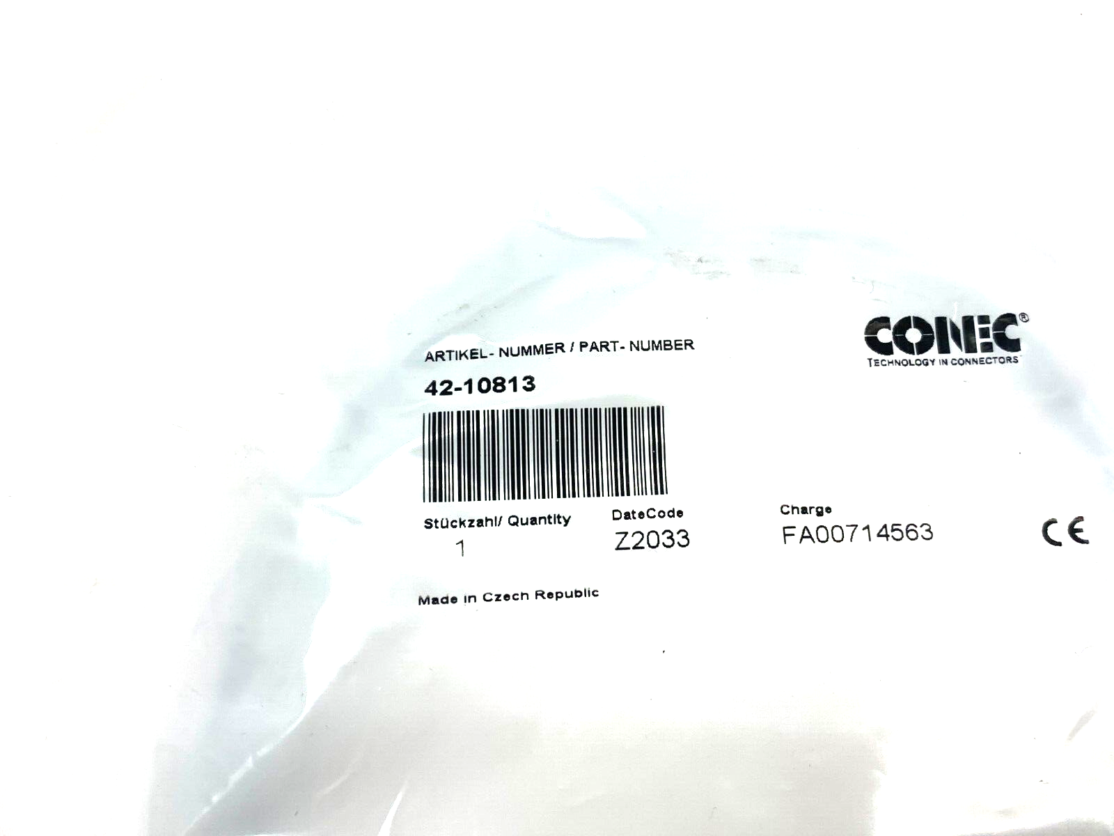 Conec 42-10813 Double-Ended Cordset 3-Pin Male to Female - Maverick Industrial Sales
