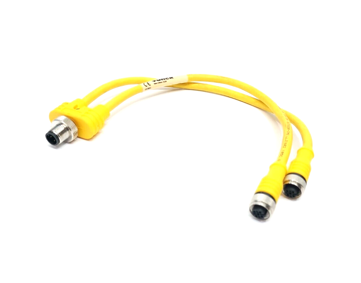 Turck YBZ2-FSM4.4/2RKC4T-0.3/0.3/S1587 2-Branch Splitter Cable M12 U2-08011 - Maverick Industrial Sales