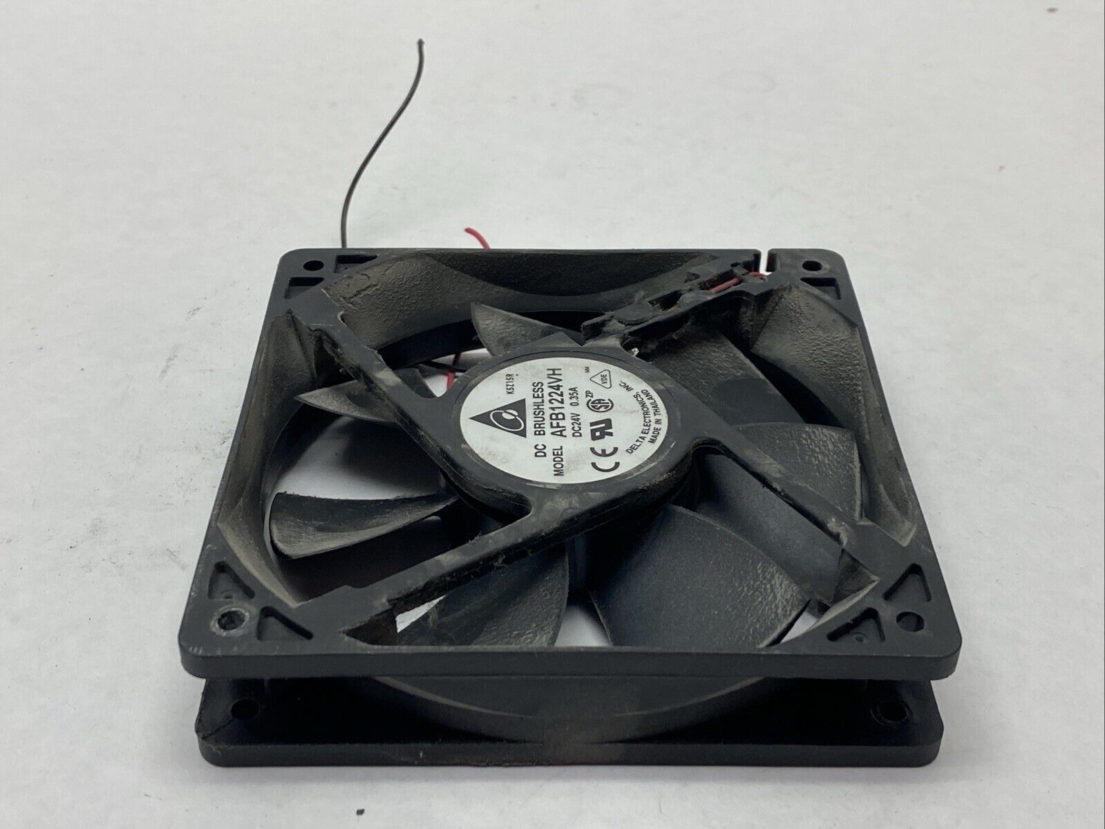 Delta AFB1224VH DC Brushless Axial Fan 3100RPM 0.35A 24VDC - Used - Maverick Industrial Sales
