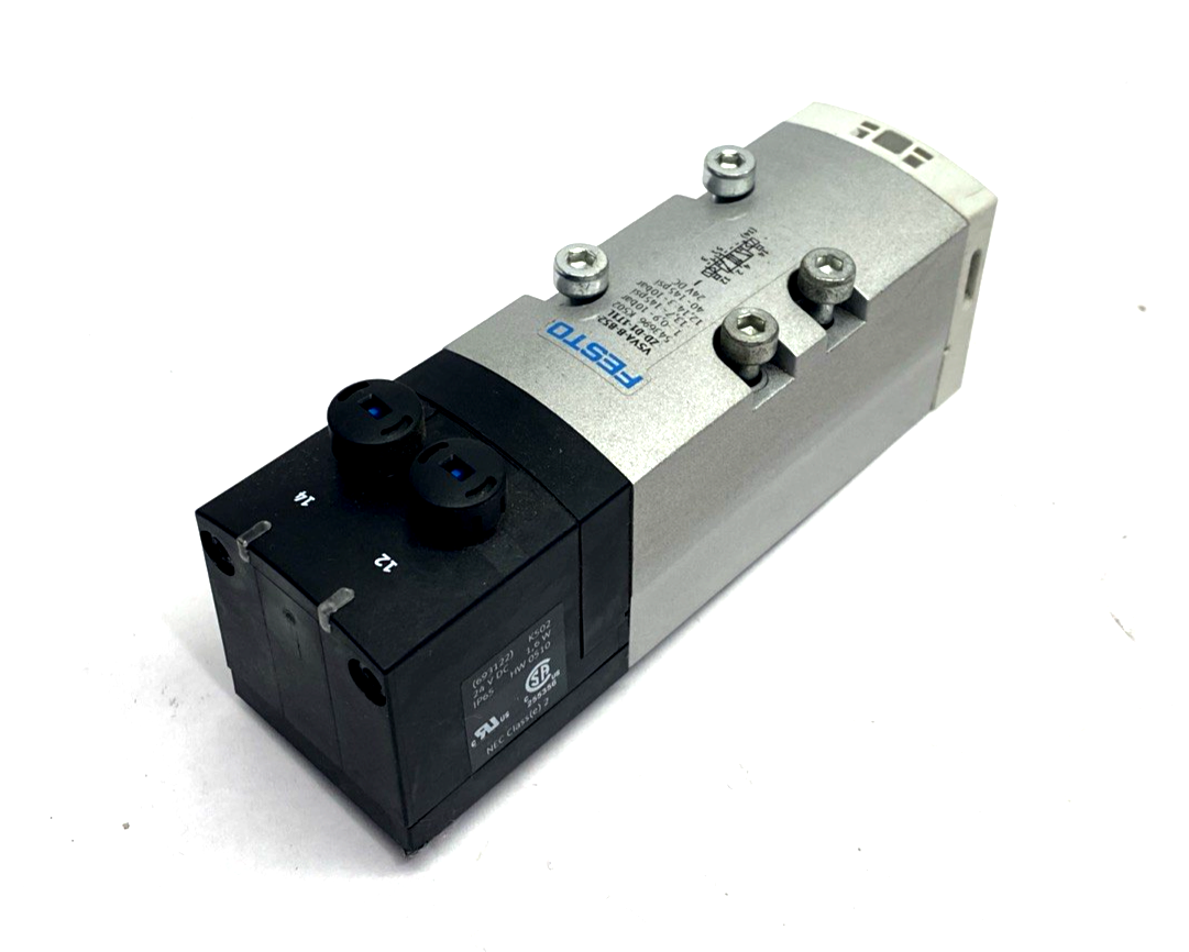 VSVA-B-B52-ZD-D1-1T1L | Festo Air Solenoid Valve 5/2 Bistable, 543696 - Used - Maverick Industrial Sales