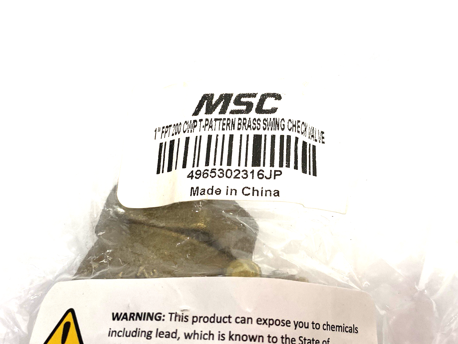 38080784 | Value Collection 4965302316JP Check Valve: 1" Pipe Check Swing, - New - Maverick Industrial Sales