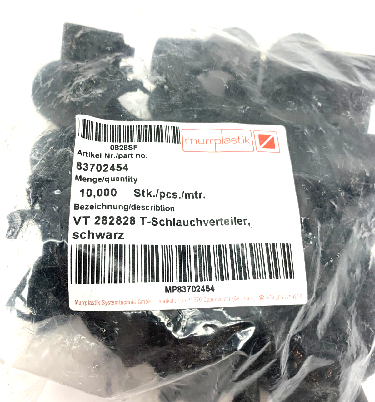 83702454 | Murrplastik T-Shape Conduit Adapter For Tubing PACK OF 10 - New Other - Maverick Industrial Sales