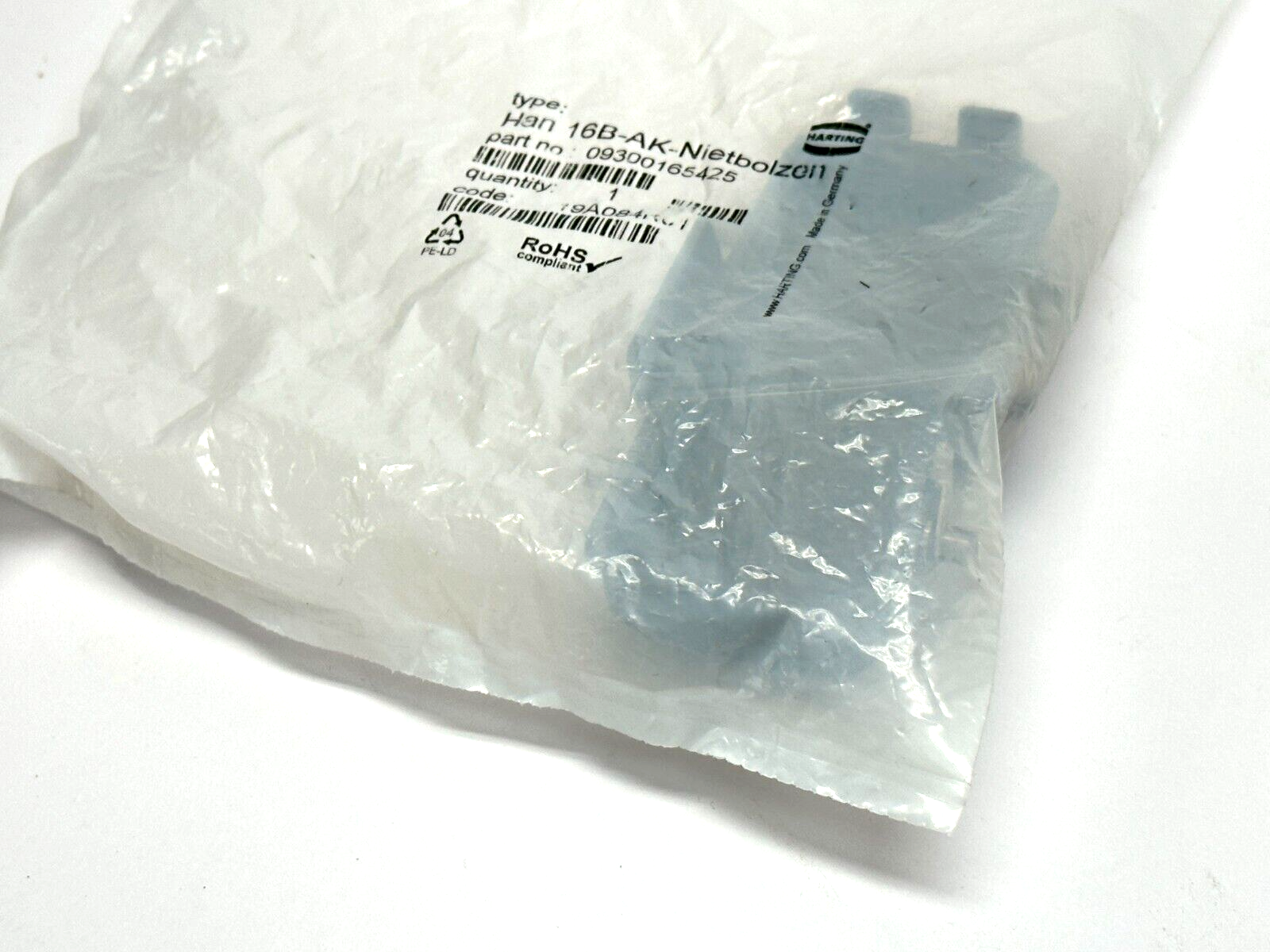 Harting 09 30 016 5425 Han B Protect Cover Die Cast Base Han 16B-AK-Nietbolzen - Maverick Industrial Sales