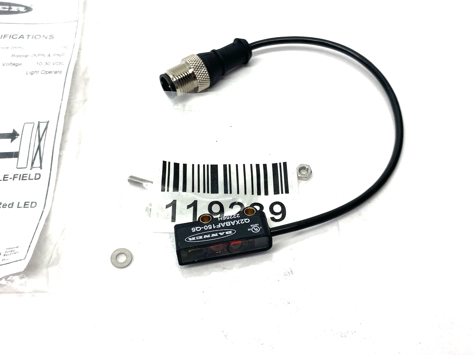 Banner Q2XABAF150-Q5 Adjustable Field Sensor Output: LO (Light Operate) 810304 - Maverick Industrial Sales