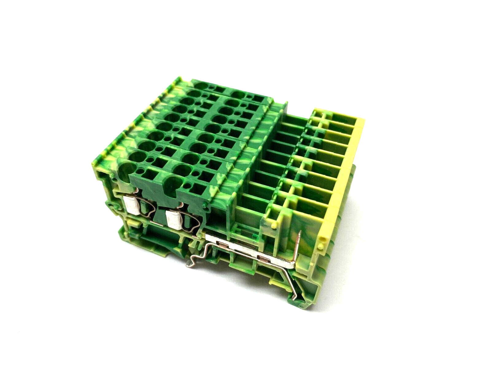 Wago 769-257 CAGE-CLAMP Ground Carrier Terminal Block 4mm 2-Cond/1-Pin PKG OF 10 - Maverick Industrial Sales