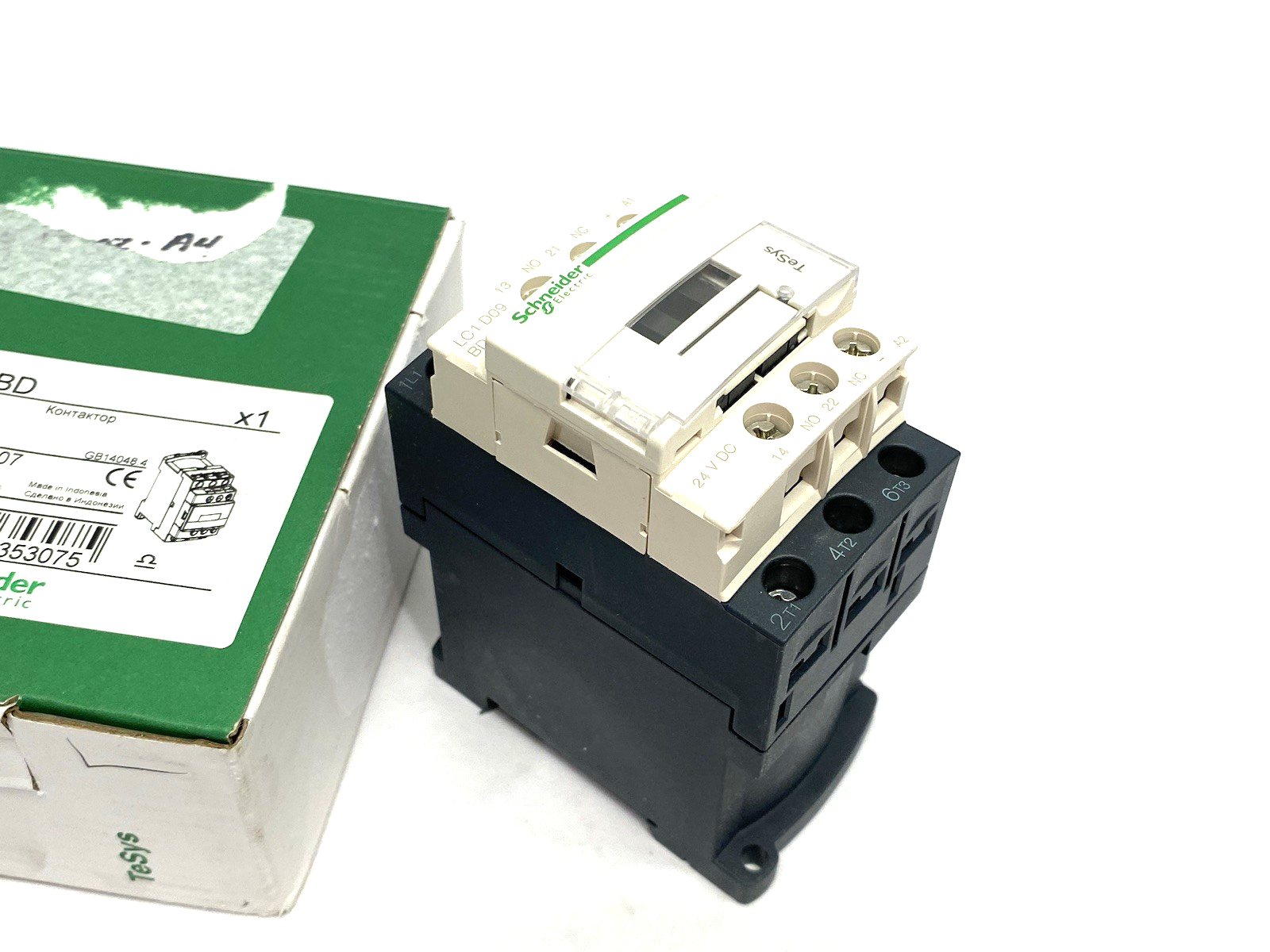 LC1D09BD | Schneider Electric IEC Contactor TeSys Deca Nonreversing 9A 5HP at 480V - New – Open box - Maverick Industrial Sales