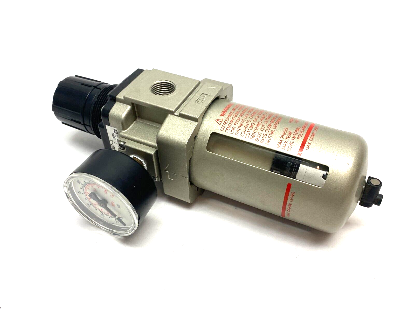 SMC AW40-N03-Z Modular Pneumatic Filter Regulator 7~125psi w/ Gauge - Maverick Industrial Sales