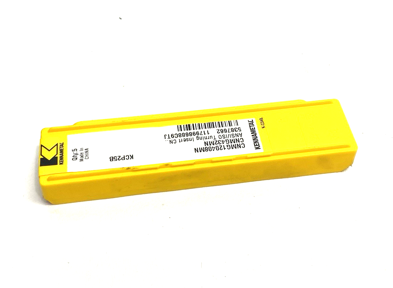 5387662 | Kennametal Kenloc™ CNMG Turning Insert, Negative, CNMG120408MN, PKG OF 5 - New - Maverick Industrial Sales