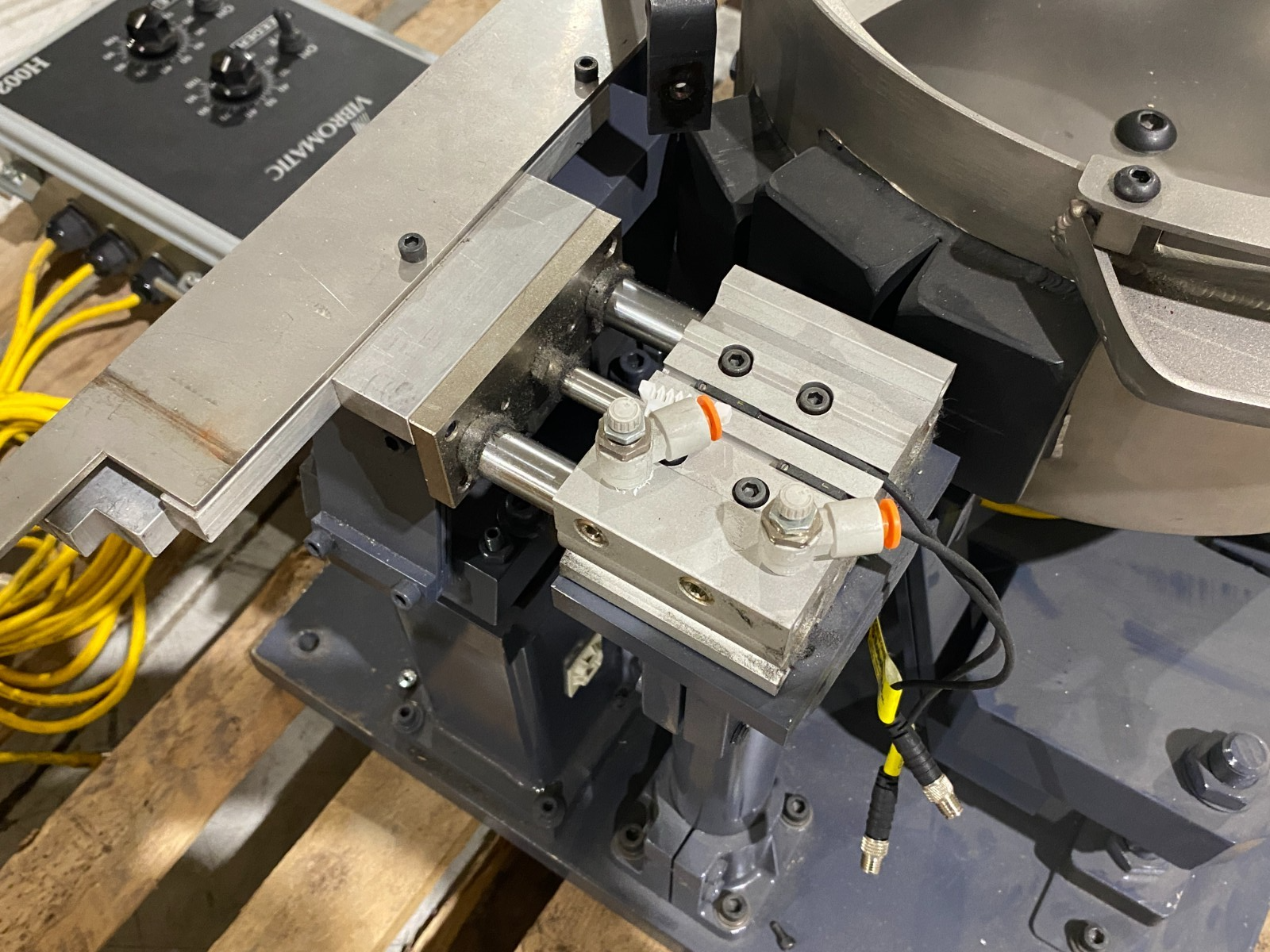 Vibromatic 12" Vibrating Bowl Feeder w/ H002 Feeder/Incline Controller - Used - Maverick Industrial Sales