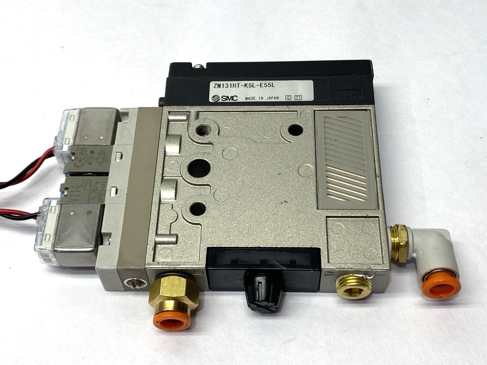 SMC ZM131HT-K5L-E55L Vacuum Generator Nozzle 24VDC w/ 2x V114-5G Solenoid Valves - Maverick Industrial Sales