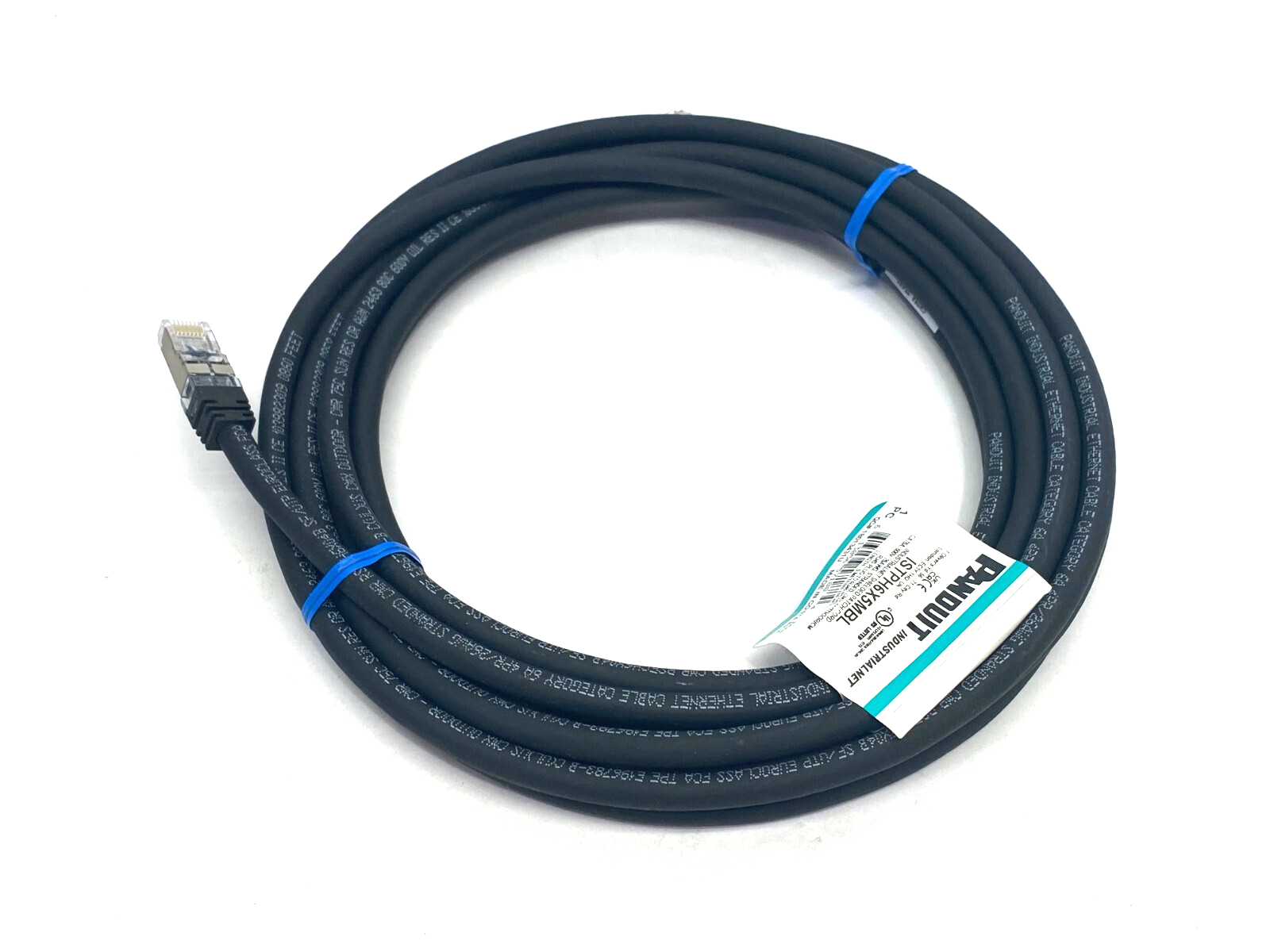 Panduit ISTPH6X5MBL Shielded Cat6A Patchcord 600V 5m Black - Maverick Industrial Sales