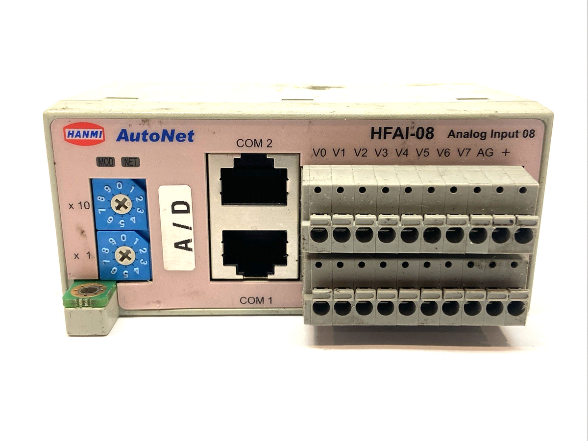 Hanmi HFAI-08 AutoNet Analog Input 08 Module - Maverick Industrial Sales
