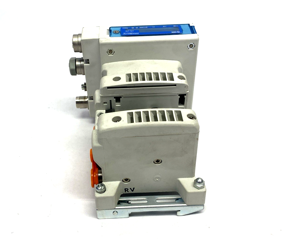 VV5QC11-03N7SEAN-D0S | SMC Pneumatic Solenoid Valve Manifold, 3-Station, 5-Port - Used - Maverick Industrial Sales