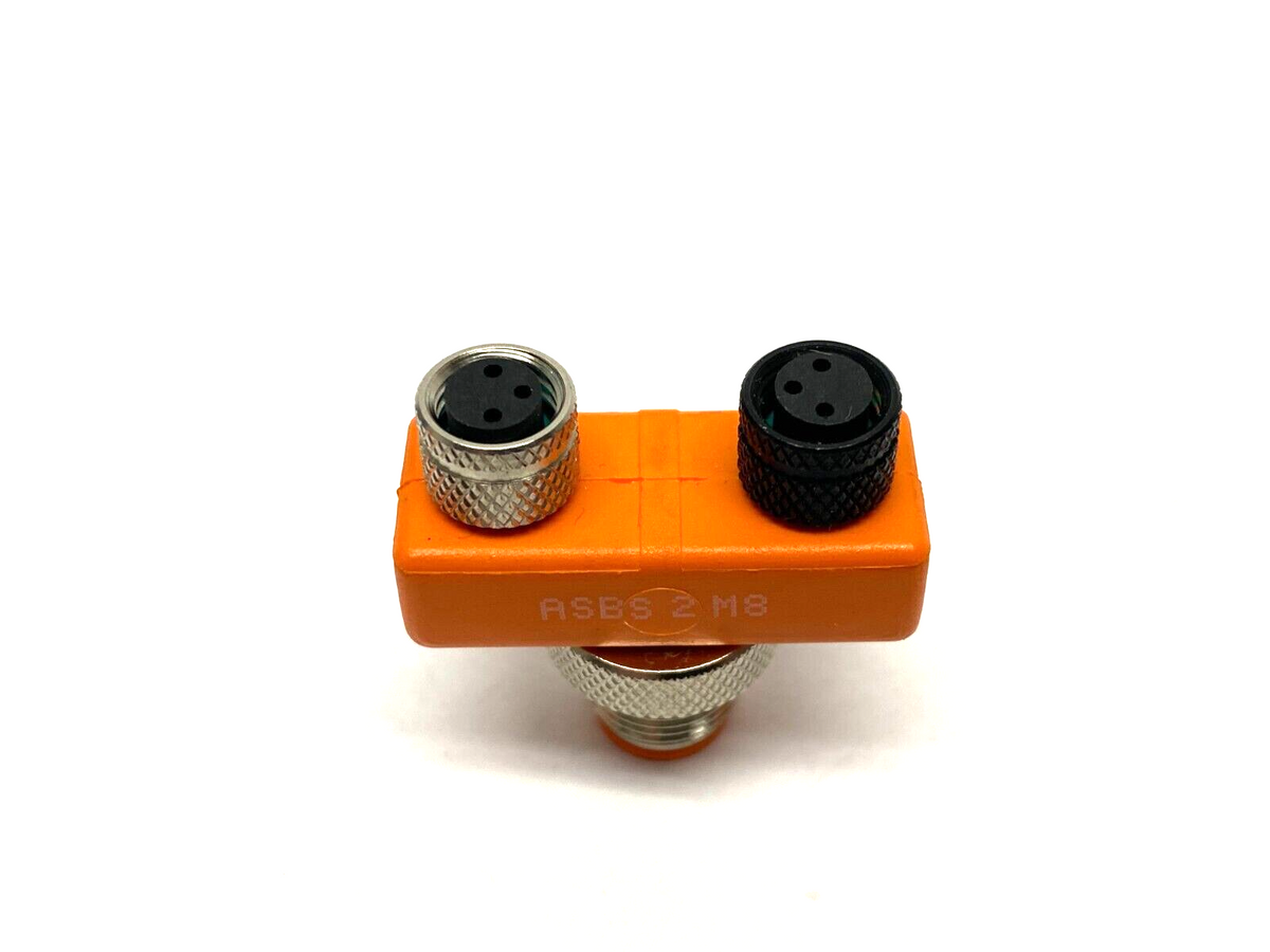ASBS 2 M8, ASBS-2-M8 | Lumberg Automation ASBS 2 M8 M12 Male to Dual M8 Female Cable Splitting Tee - New – Open box - Maverick Industrial Sales