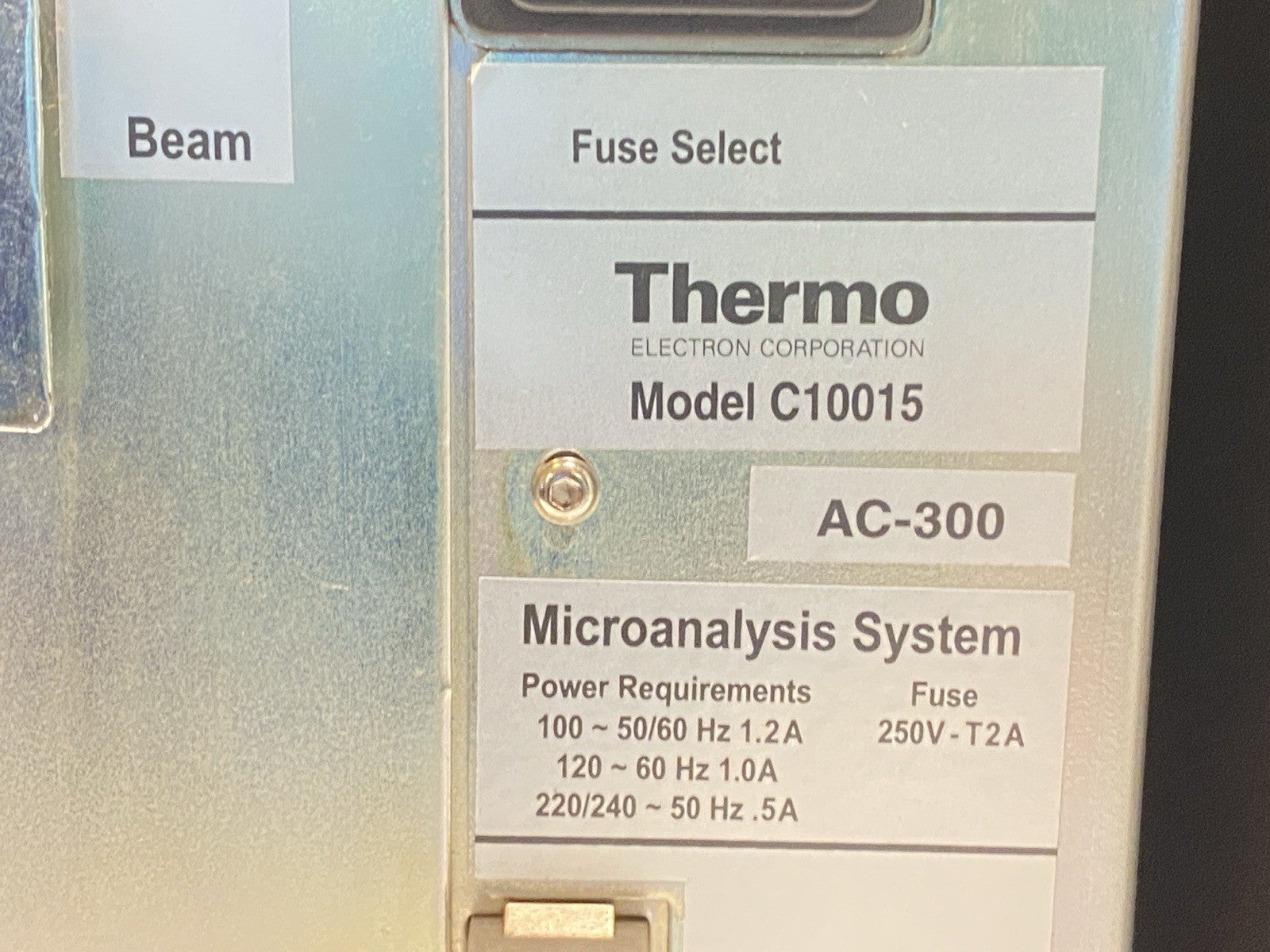 Thermo Electron C10015 Noran System Six Microanalysis System AC-300 - Maverick Industrial Sales