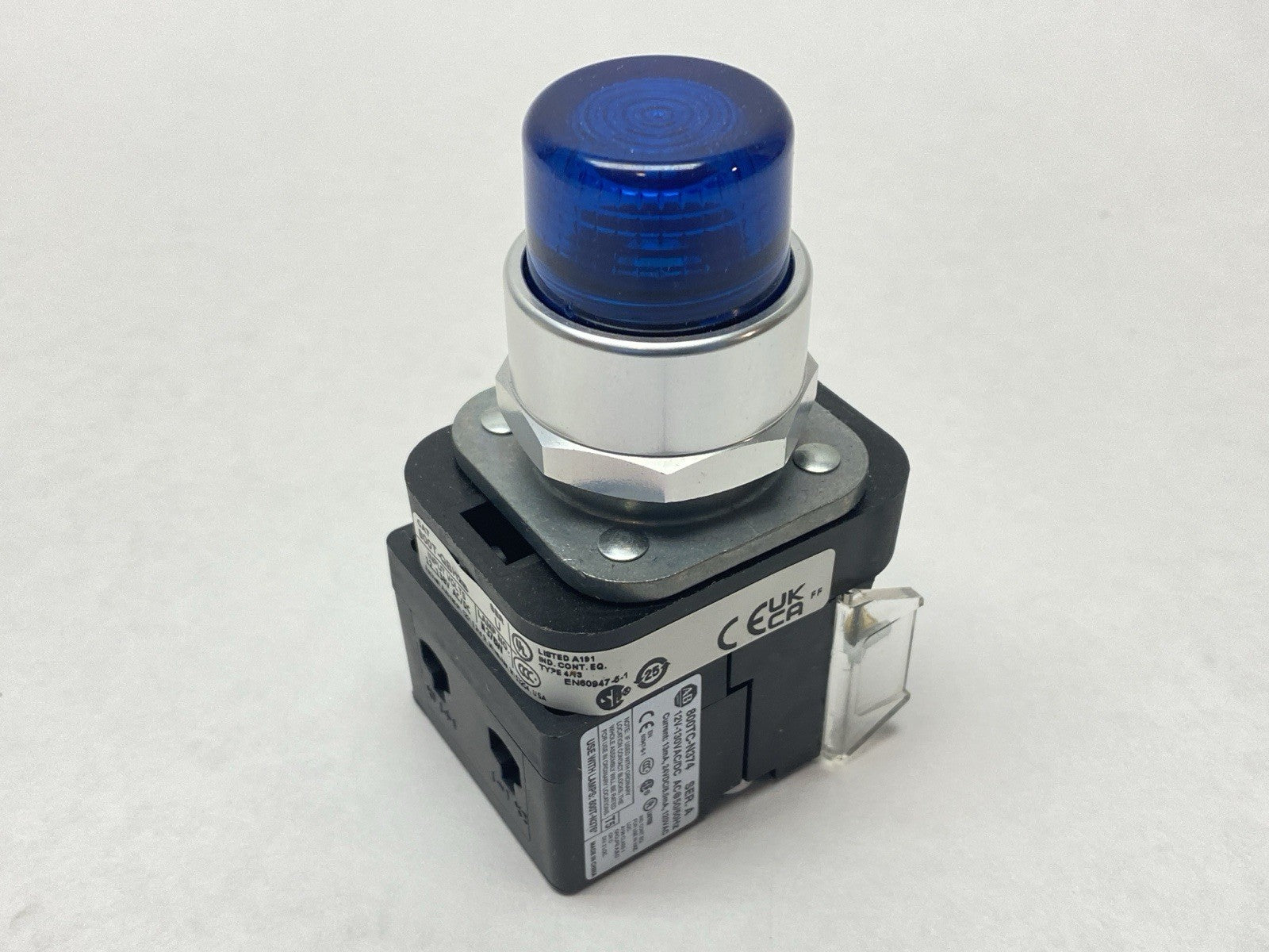 800T-QBH2B | Allen Bradley Ser U 30mm Momentary Push Button 800T PB Blue 12-130V - New – Open box - Maverick Industrial Sales