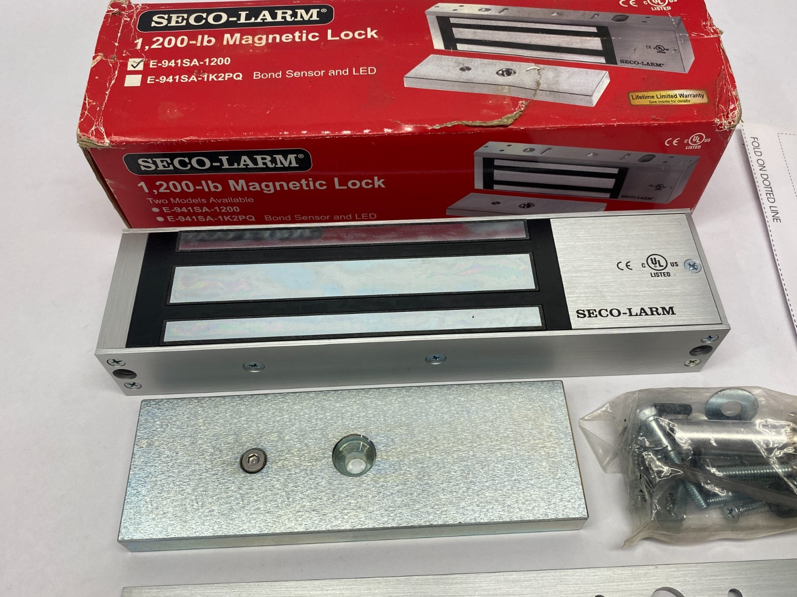 Seco-Larm E-941SA-1200 Electromagnetic Lock 1200lbs Hold Force - Maverick Industrial Sales