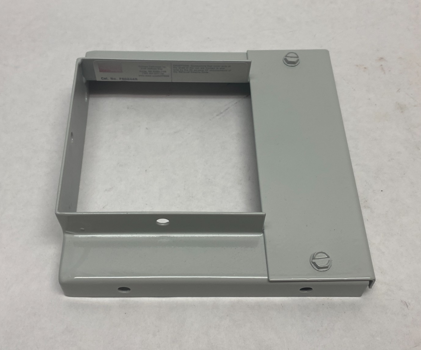 F66G44R | Hoffman nVent Reducer Plate PAINTED WHITE 6" x 6" to 4" x 4" - New – Open box - Maverick Industrial Sales