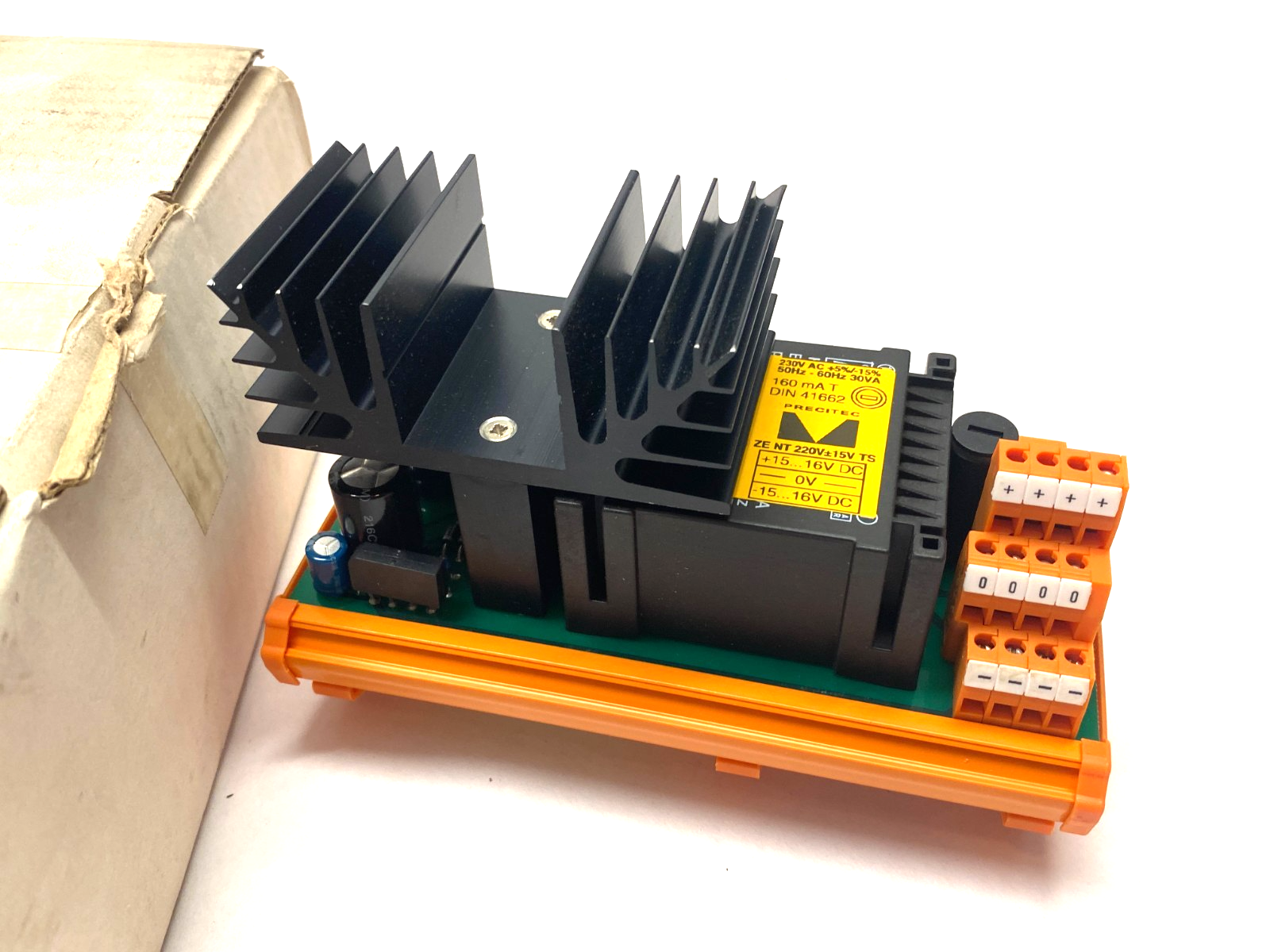 Precitec P0360-920-00001 Power Supply DIN Rail Mount ZE NT 220V ±15V TS - Maverick Industrial Sales