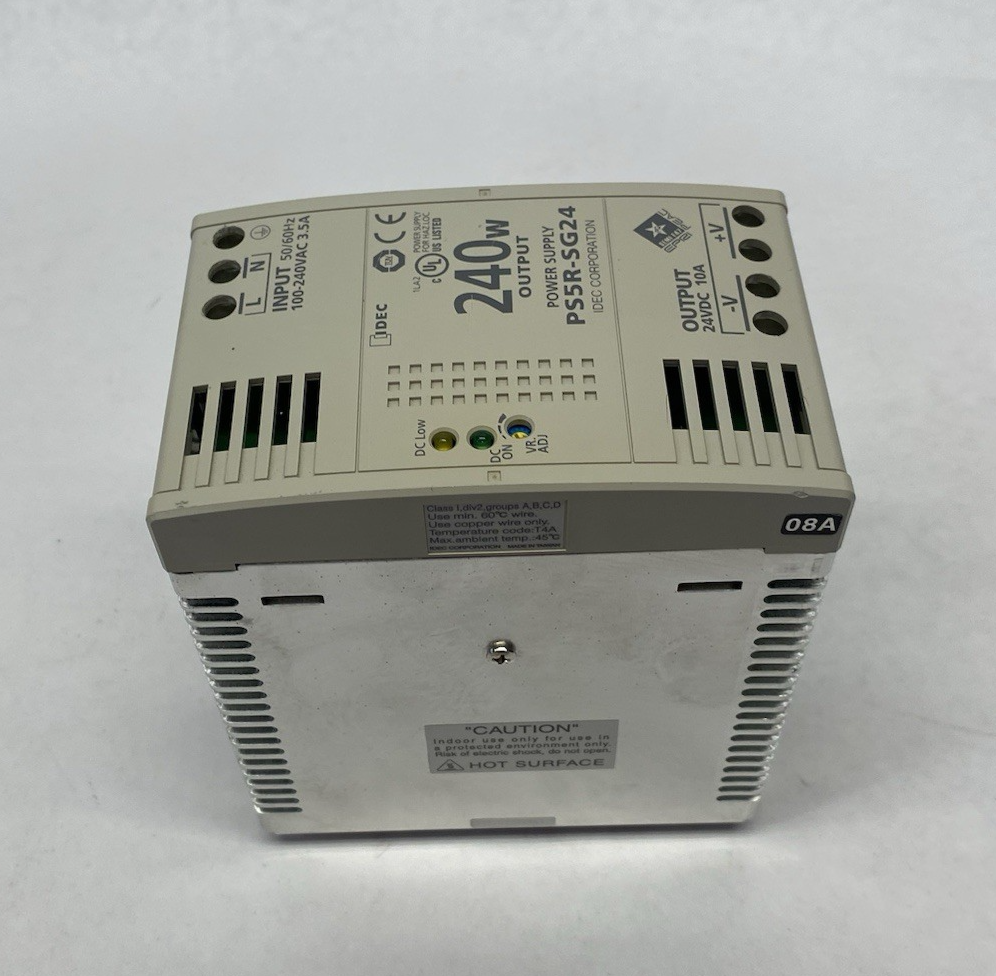 Idec PS5R-SG24 Power Supply DIN Rail Mount 240W 24VDC - Maverick Industrial Sales