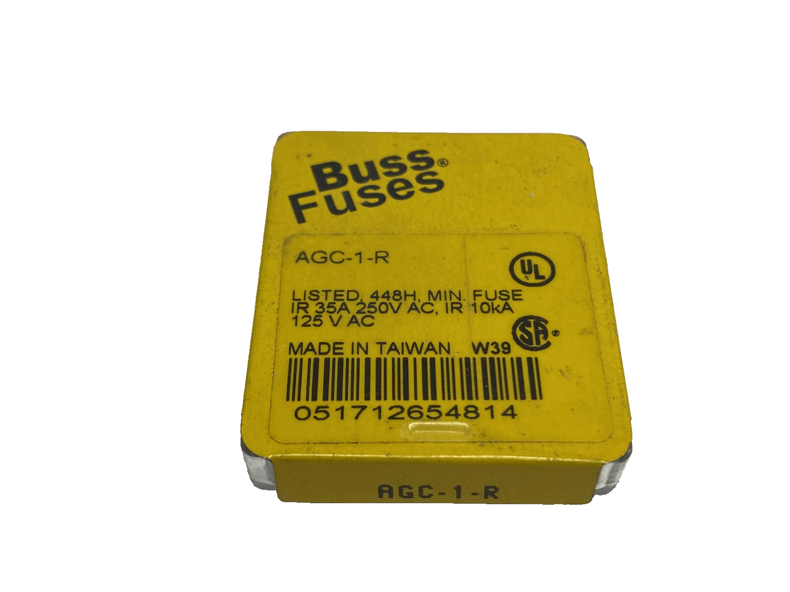 Cooper Bussmann AGC-1-R Miniature Fuse 1A 250VAC PACKAGE OF 5 - Maverick Industrial Sales