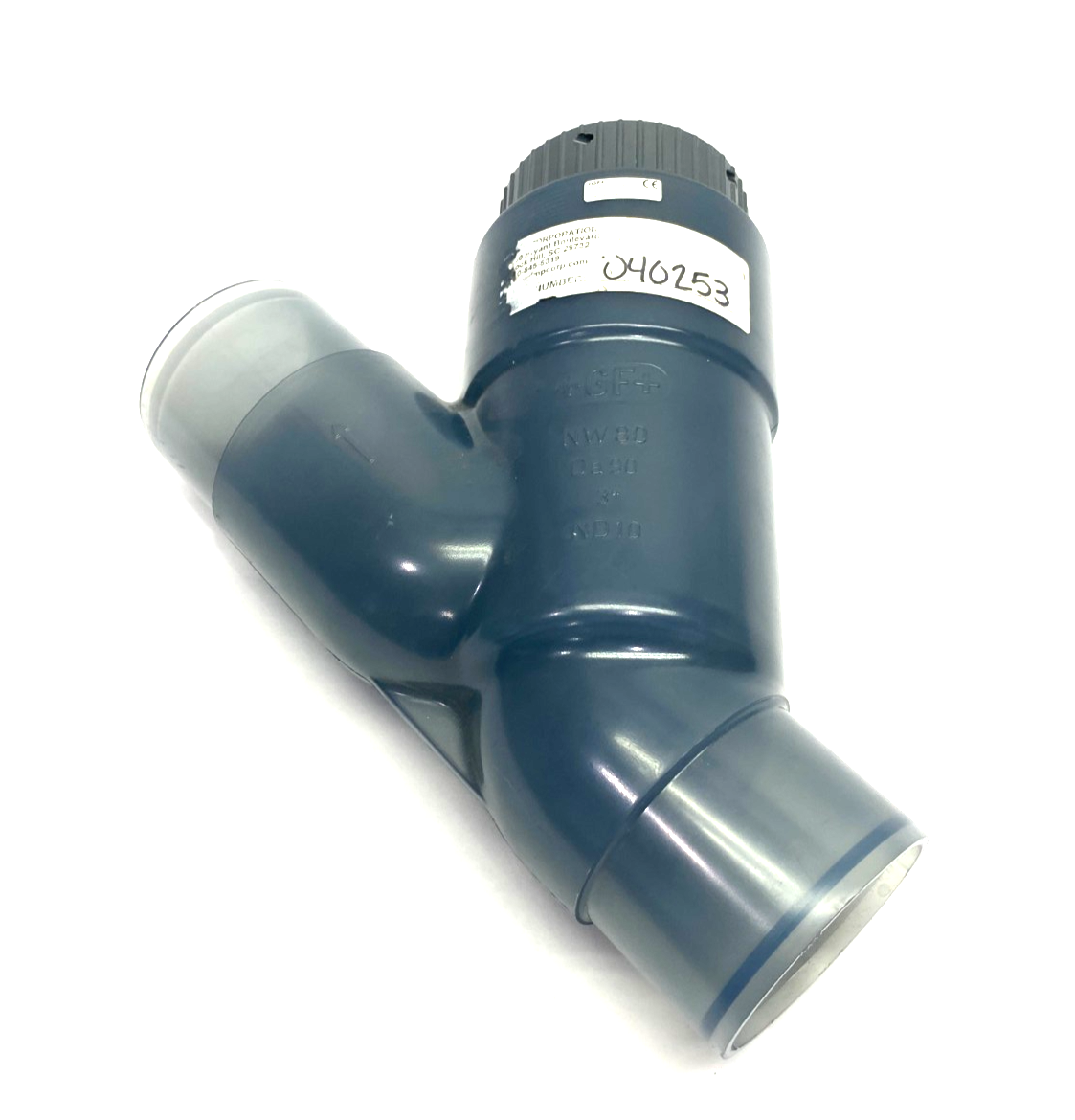 GF 192304013 Angle Seat 3" Check Valve type 304 PVC-U DN80 PN10 EPDM - Maverick Industrial Sales