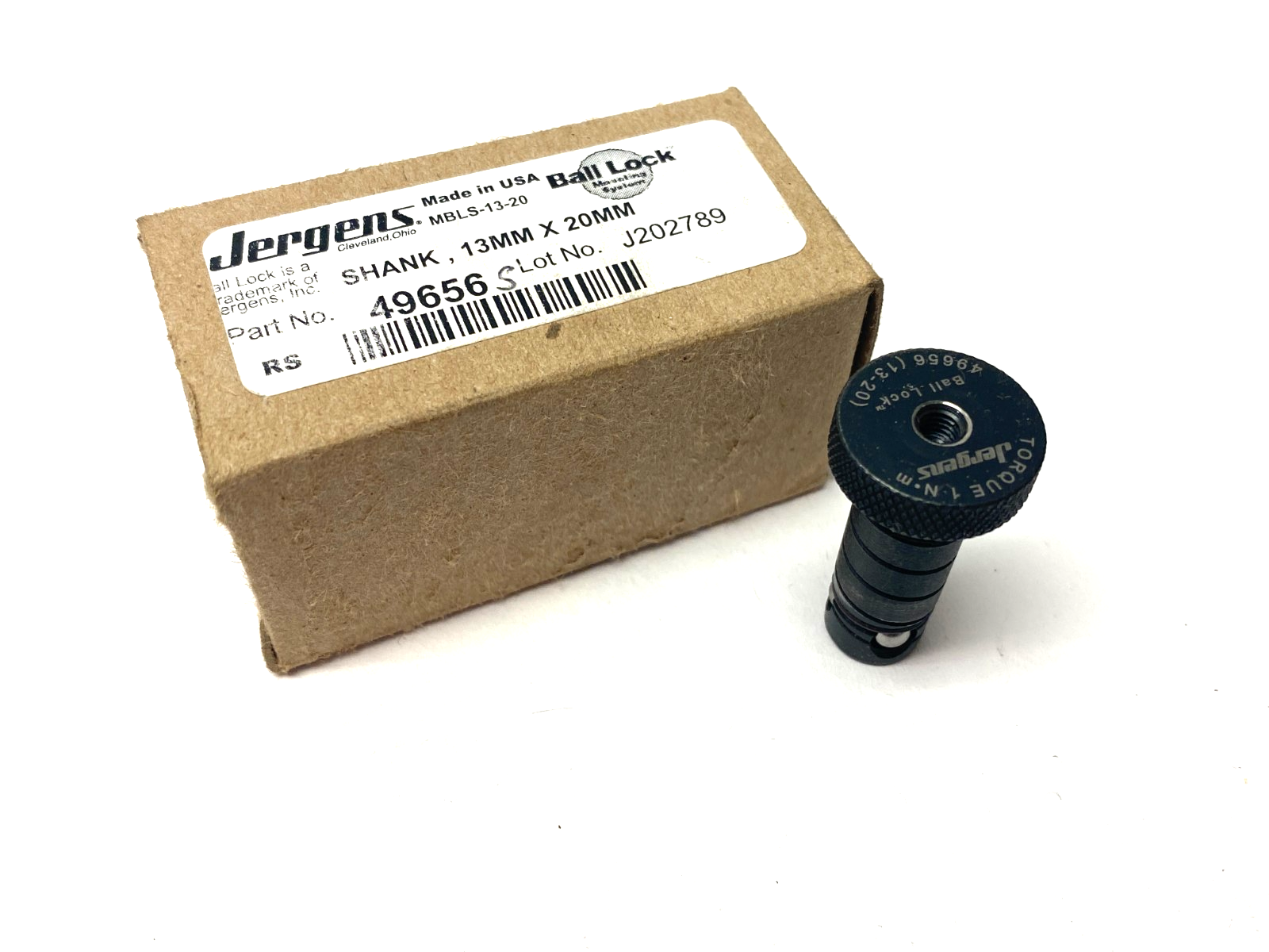 Jergens 49656-S Ball-Lock Fast Acting Shank 13mm x 20mm BALL LOCK ONLY - Maverick Industrial Sales